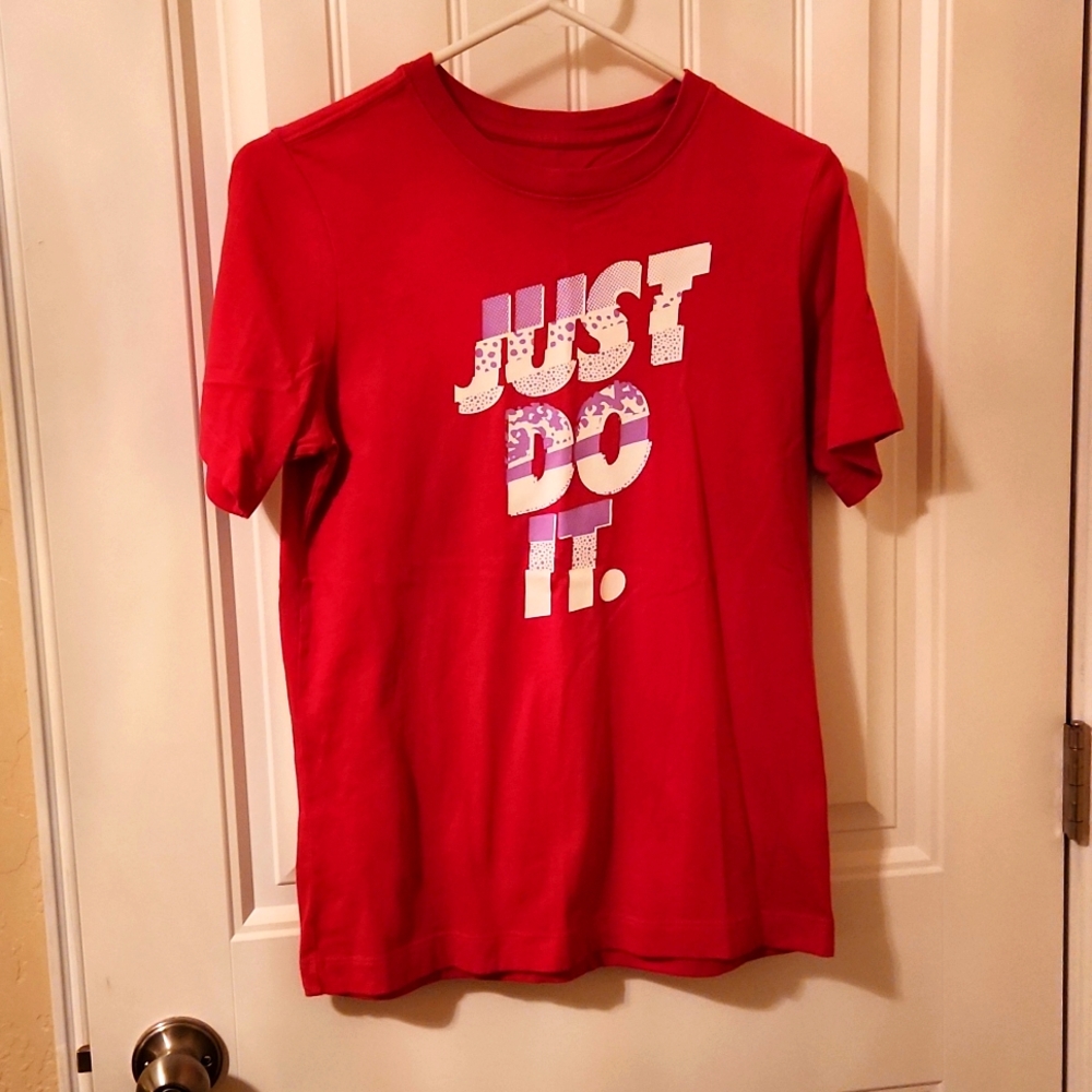 Hot pink Nike shirt